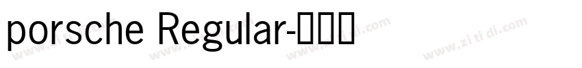 porsche Regular字体转换